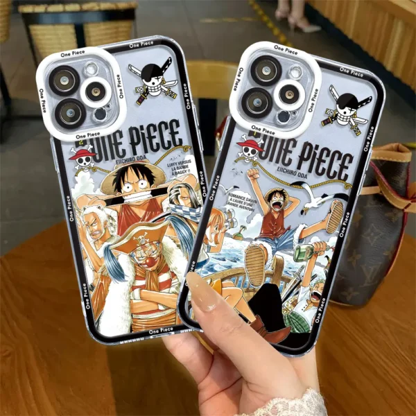 Clear Silicone Case for Samsung Galaxy A13 A73 5G A33 A15 A24 A14 4G A34 A25 A54 A23 Luxury One P-Pieces Anime Cover