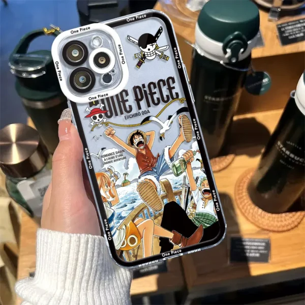 Clear Silicone Case for Samsung Galaxy A13 A73 5G A33 A15 A24 A14 4G A34 A25 A54 A23 Luxury One P-Pieces Anime Cover