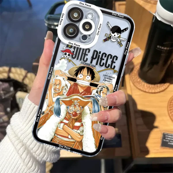 Clear Silicone Case for Samsung Galaxy A13 A73 5G A33 A15 A24 A14 4G A34 A25 A54 A23 Luxury One P-Pieces Anime Cover
