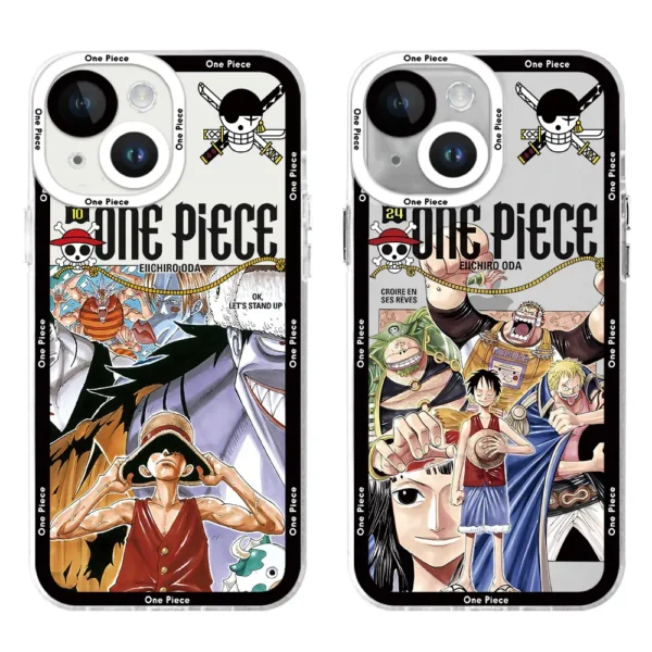 Clear Silicone Case for Samsung Galaxy A13 A73 5G A33 A15 A24 A14 4G A34 A25 A54 A23 Luxury One P-Pieces Anime Cover