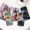 Comics One Piece Anime Luffy For Google Pixel 8 7A 7 6A 6 5A 5 4 4A XL 5G Black Silicon Shockproof Shell Phone Case