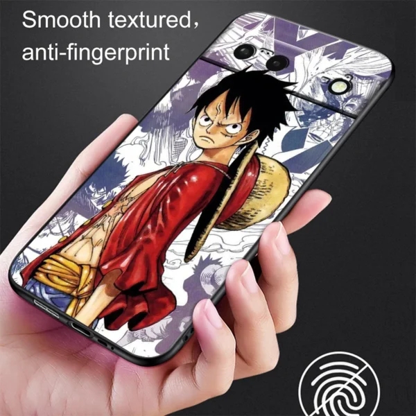 Comics One Piece Anime Luffy For Google Pixel 8 7A 7 6A 6 5A 5 4 4A XL 5G Black Silicon Shockproof Shell Phone Case
