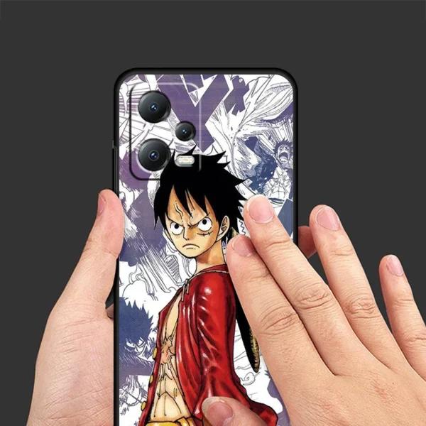 Comics One Piece Anime Luffy For Xiaomi Redmi Note 13 12R 12 12S Turbo 11 11T 11S 10 10S Pro Plus 5G Black TPU Phone Case