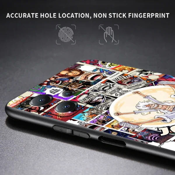 Comics One Piece Anime Luffy For Xiaomi Redmi Note 13 12R 12 12S Turbo 11 11T 11S 10 10S Pro Plus 5G Black TPU Phone Case