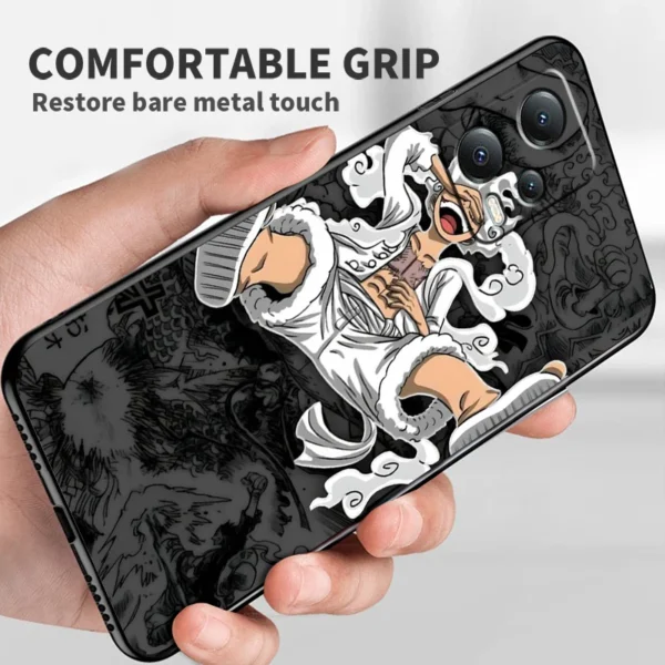 Comics One Piece Anime Luffy For Xiaomi Redmi Note 13 12R 12 12S Turbo 11 11T 11S 10 10S Pro Plus 5G Black TPU Phone Case