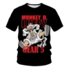 Fashion Kid Anime One Piece Luffy T Shirt Boy Clothing Kids Boys Tshirt Children T-shirt Summer Short Sleeve Tops One Piece Tees