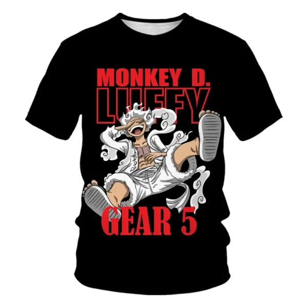 Fashion Kid Anime One Piece Luffy T Shirt Boy Clothing Kids Boys Tshirt Children T-shirt Summer Short Sleeve Tops One Piece Tees