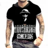 High Quality Men's Hooded T-Shirt T-shirts One Piece Harajuku Style Trend Clothing Piece Oversized Fashion 2024 Y2k T-Shirt 3XL