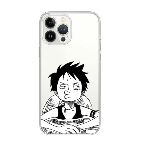 Hot Anime One Piece Luffy Zoro Phone Case For iPhone 15 14 13 12 Mini 11 Pro Max X XR XS SE Plus Soft Silicone Transparent Cover