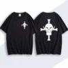Hot White Beard Logo Pattern Printed Men's Short Sleeve, One Piece Pattern Printed T-shirt, Leisure and Comfortable Oversize Tee