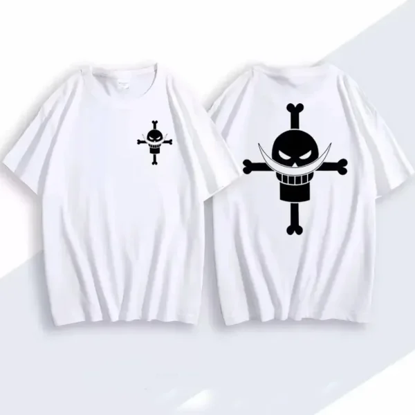 Hot White Beard Logo Pattern Printed Men's Short Sleeve, One Piece Pattern Printed T-shirt, Leisure and Comfortable Oversize Tee