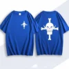 Hot White Beard Logo Pattern Printed Men's Short Sleeve, One Piece Pattern Printed T-shirt, Leisure and Comfortable Oversize Tee