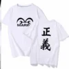 Hot White Beard Logo Pattern Printed Men's Short Sleeve, One Piece Pattern Printed T-shirt, Leisure and Comfortable Oversize Tee