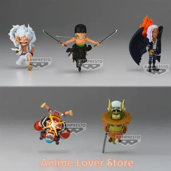IN Stock Bandai Banpresto Original One Piece WCF The Island of Ghosts VO.11 Luffy Zoro King Franky Sasaki Anime Figures Toys