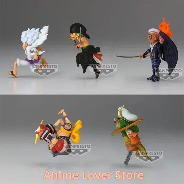 IN Stock Bandai Banpresto Original One Piece WCF The Island of Ghosts VO.11 Luffy Zoro King Franky Sasaki Anime Figures Toys
