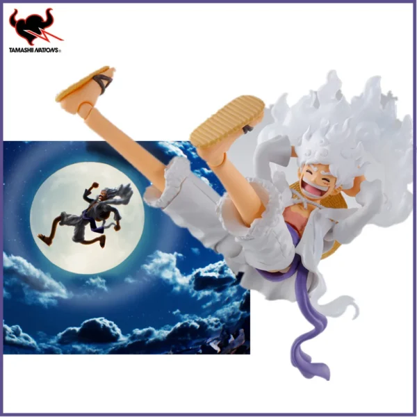 In Stock Original Anime S.H.Figuarts MONKEY.D.LUFFY GEAR5 One Piece PVC Action Figure Collector Toys Gift Doll Model 15cm