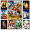 Japan Bandai Retro Anime Surrounding One Piece Luffy Art Canvas Painting Posters Print Mural Home Wall Aesthetic Room Decor
