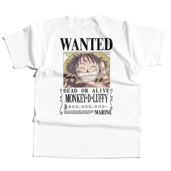 Japanese Anime One Piece Luffy Printed T Shirt For Men Women Oversized Pure Cotton Apparel Tops Tees