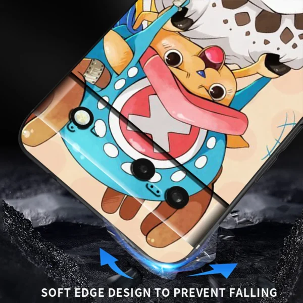 Japanese One Piece Cartoon Phone Case For Google Pixel 8 7 6 Pro 6A 5A 5 4 4A XL 5G Black Shell Soft Cover Fundas Coque Capa