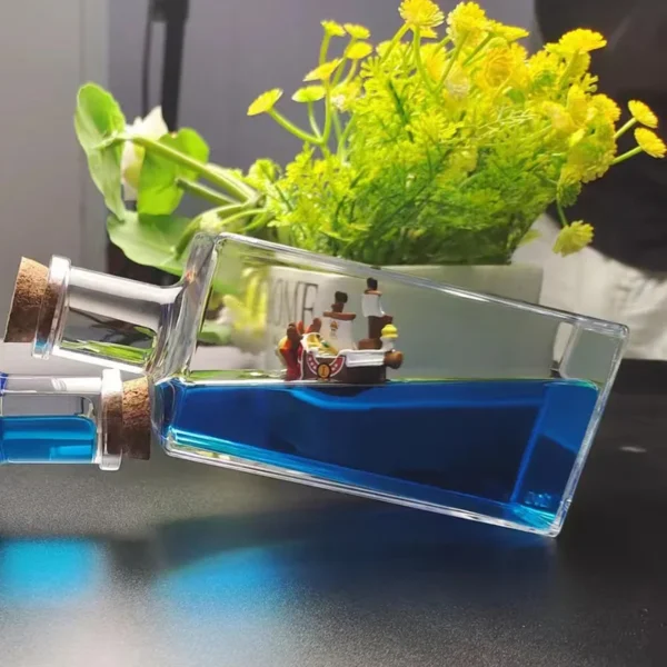3D One Piece Drift Bottle Thousand Sunny Ship Model