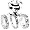 Anime One Piece Figure Rings | Adjustable Law, Luffy & Ace Cosplay Toys | Collectibles & Gifts