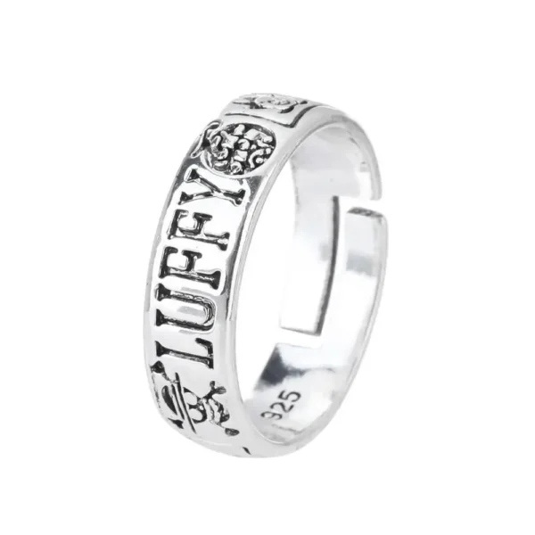 Anime One Piece Figure Rings | Adjustable Law, Luffy & Ace Cosplay Toys | Collectibles & Gifts