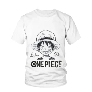 New Cute One Piece T-shirt Children's Summer Cute Game Luffy 3D Print Fashion Harajuku Casual Short Sleeve Clothing 4-14 Years