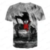 New One Piece 3D T-Shirt Luffy Straw Hat Japanese Anime Funny Men Women O-Neck Black Short Sleeve Breathable Causal Clothing