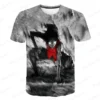 New One Piece 3D T-Shirt Luffy Straw Hat Japanese Anime Funny Men Women O-Neck Black Short Sleeve Breathable Causal Clothing