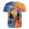 New One Piece 3D T-Shirt Luffy Straw Hat Japanese Anime Funny Men Women O-Neck Black Short Sleeve Breathable Causal Clothing