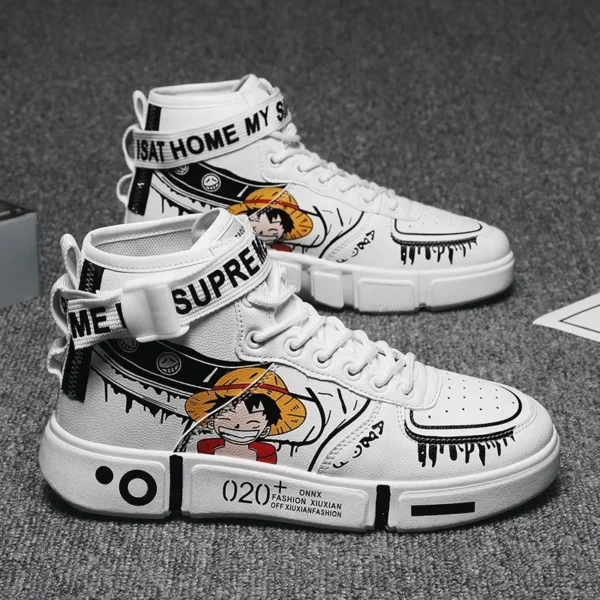 One Piece Luffy High Top Sports Shoes