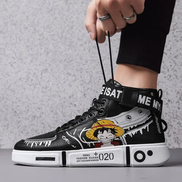 One Piece Luffy High Top Sports Shoes