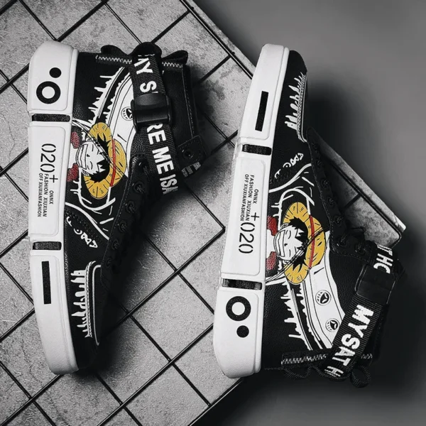 One Piece Luffy High Top Sports Shoes