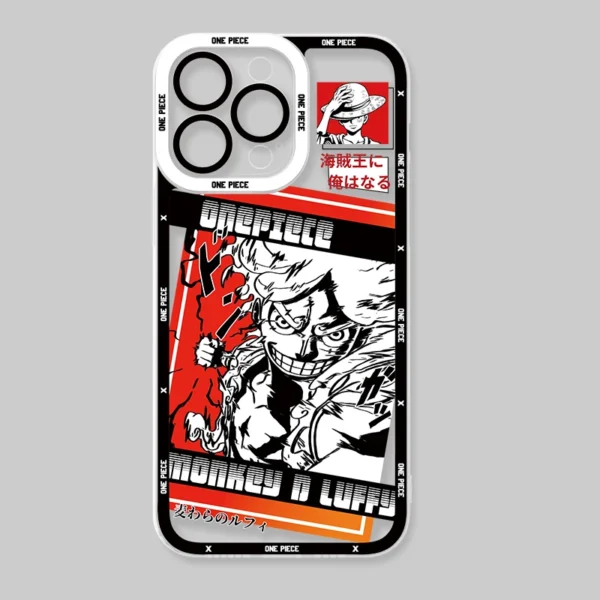 O-One Piece Luffy Clear Case for Samsung Galaxy S23 S22 Ultra S21 S20 FE S10 Plus Note 20 10 Pro 9 A14 A24 A34 A54 Soft Cover
