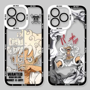 O-One Piece Luffy Clear Case for Samsung Galaxy S23 S22 Ultra S21 S20 FE S10 Plus Note 20 10 Pro 9 A14 A24 A34 A54 Soft Cover