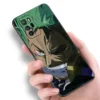 O-One Piece Roronoa Zoro Phone Case For Xiaomi Redmi Note 10 11 11S 12 4G 8 9 11E 11T Pro Plus 10T 5G 8T 9S 10S 12S Black Cover
