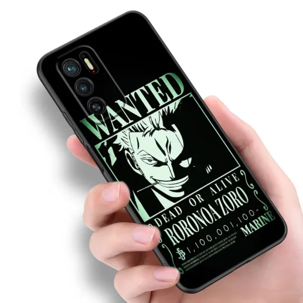 O-One Piece Roronoa Zoro Phone Case For Xiaomi Redmi Note 10 11 11S 12 4G 8 9 11E 11T Pro Plus 10T 5G 8T 9S 10S 12S Black Cover