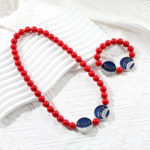 ONE PIECE Portgas·D· Ace Anime Peripherals Beads Bracelet for Men Women Jewelry Necklace Bracelet Best Friend Cosplay Gift