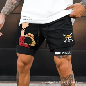 3D Print One Piece Luffy Men's Swim Shorts