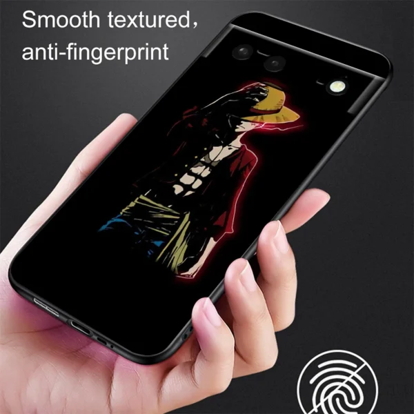 One Piece Animation Cartoon Phone Case For Google Pixel 8 7 6 Pro 6A 5A 5 4 4A XL 5G Black Shell Soft Cover Fundas Coque Capa