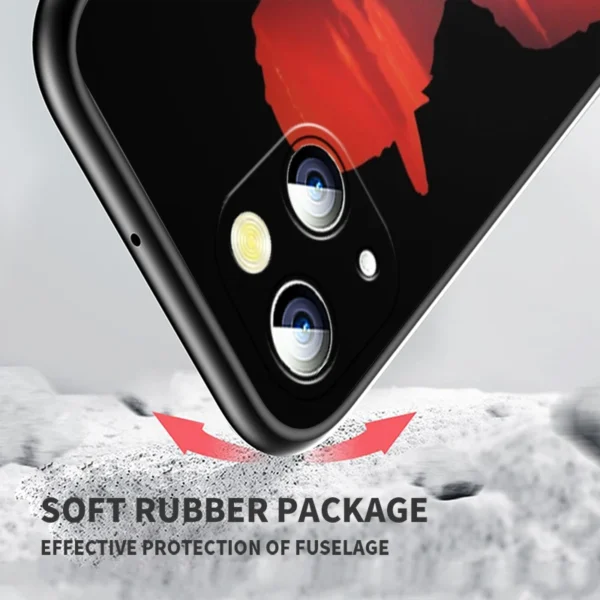 One Piece Anime Cartoon For Apple iPhone 15 14 13 12 Pro Max Mini 11 Pro XS Max X XR 6 7 8 Plus SE 2020 Black Soft Phone Case