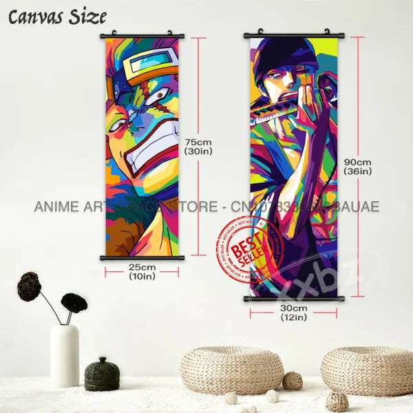 One Piece Anime Pictures Law Home Decor Prints Nami Wall Art Graffiti Luffy Poster Zoro Painting Canvas Nico Robin Living Room
