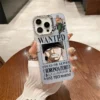 One Piece Anime Roronoa Zoro Electroplating Logo Shockproof Case For iPhone 15 14 Plus 13 12 11 Pro X Xs Max Cover WK364