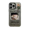 One Piece Anime Roronoa Zoro Electroplating Logo Shockproof Case For iPhone 15 14 Plus 13 12 11 Pro X Xs Max Cover WK364