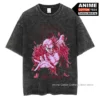 One Piece Doflamingo T Shirt Anime Print Clothes y2k Harajuku Hip Hop Streetwear Tops For Unisex Oversized Vintage Cotton Tees