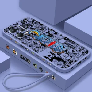 One Piece Luffy Luxury Cool Liquid Left Rope For Xiaomi Redmi Note 13 12 12S 12R 11 11T 11S 10 10S Pro Plus 5G TPU Phone Case