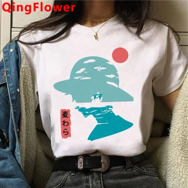 One Piece Luffy Zoro clothes female streetwear couple clothes aesthetic graphic tees women top tees white t shirt streetwear