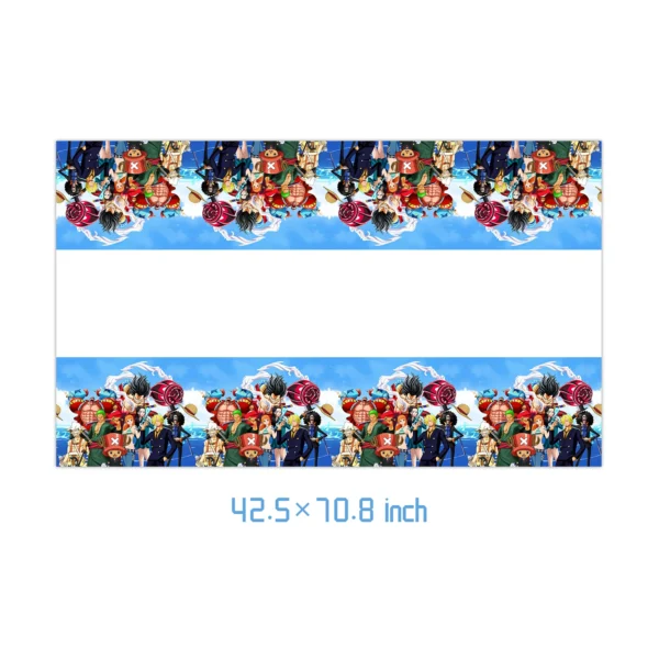One Piece Party Decorations Luffy Balloon Gear 5 Party Favors Disposable Party Tableware Tablecloths Plates Cups Cartoon Figure