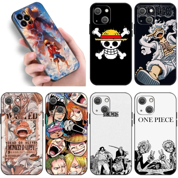 One Piece monkey d luffy Black Phone Case For Honor 90 Lite,X7B,X6,X8B,X6A,X6S,X7A,X8A,X9A,X9B,X5 Plus,70,20Pro,30i,10Lite,Cover