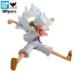 Original BANDAI S.H.Figuarts S.H.Figuarts Anime Monkey D Luffy Gear 5 NIKA ONE PIECE Action Figure PVC Model Birthday Xmas Gift